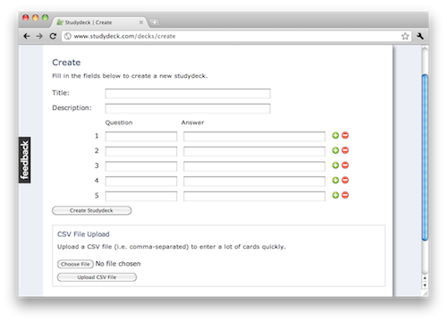 Create Your Own Studydeck